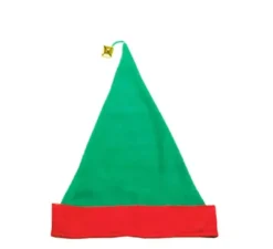 Cappello da elfo serpente a sonagli verde e feltro rosso