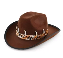 Cappello da esploratore marrone per adulto