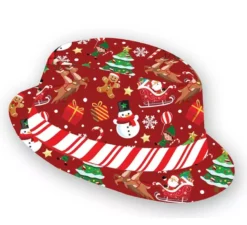 Cappello da gangster di Natale, bastoncino di zucchero
