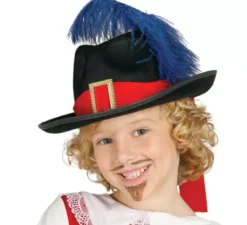 Cappello da moschettiere in feltro infantile