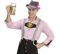 Cappello da Oktoberfest bavarese o tirolese con piume