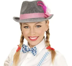 Cappello da Oktoberfest bavarese o tirolese con piume