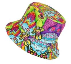 Cappello da pescatore psichedelico