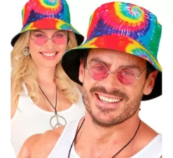 Cappello da pescatore tie-dye