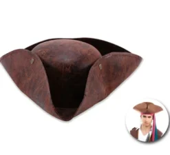 Cappello da pirata in Pu per adulti