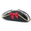 Cappello da pirata nero con fiocco per donna