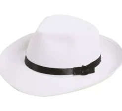 Cappello da Re del pop bianco