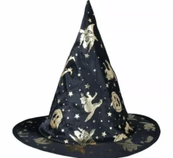 Cappello da strega nero Halloween Bambini