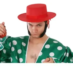 Cappello di feltro rosso cordovan per feste