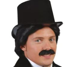 Cappello di plastica nero floccato