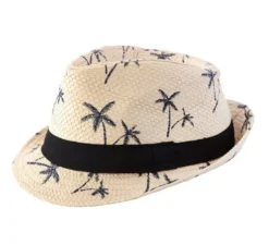 Cappello hawaiano beige per adulto 28x23x13 cm
