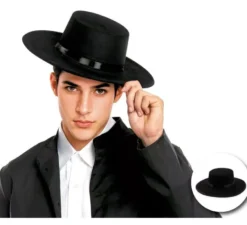 Cappello in feltro Cordobes nero adulto