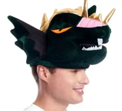 Cappello in schiuma di drago verde