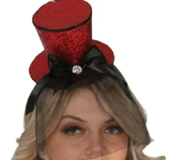 Cappello Mini rosso con Diadema