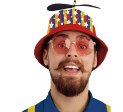 Cappello multicolore con elica