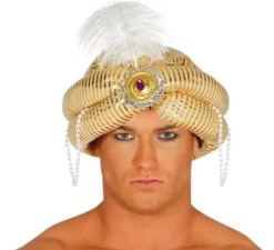 Cappello o turbante di maharajah o pagina reale