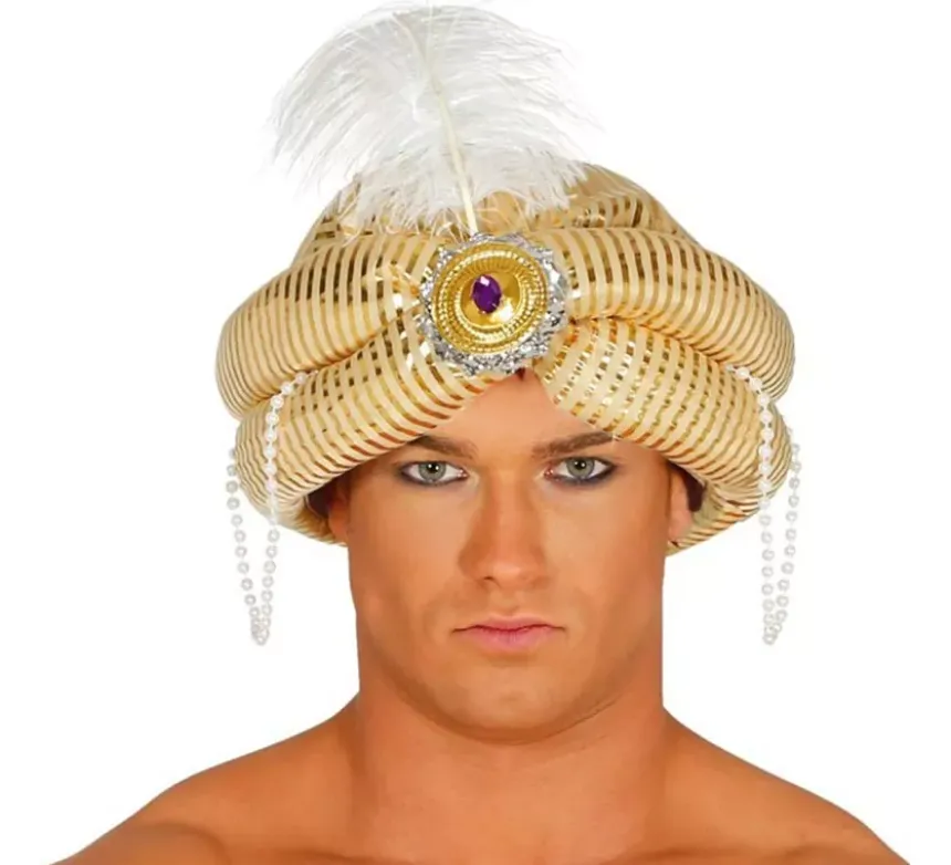Cappello o turbante di maharajah o pagina reale