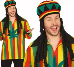 Cappello rasta con capelli classici da adulto