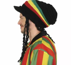 Cappello Rasta per adulti con visiera
