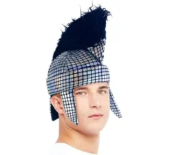 Cappello Romano nero con quadri in schiuma