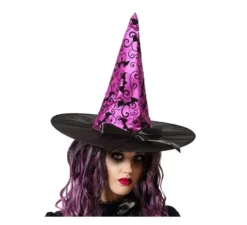 Cappello Strega viola con l'arco