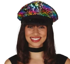 cap polizia Multicolor Paillettes Donne