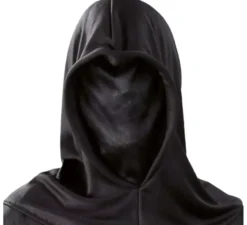 Cappuccio di stoffa nero per Halloween