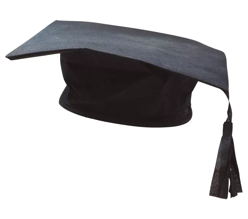 Cappuccio graduato di stoffa