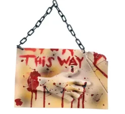 Cartello da appendere con mano 34X31X7 cm