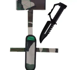 Cartuccia con coltello da combattimento 28x6 cm