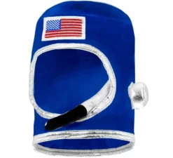 Casco blu da astronauta spaziale per adulto