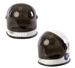 Casco da astronauta bianco e nero per bambini 21x23x22 cm