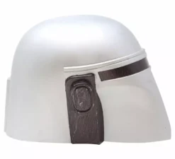 Casco da astronauta d'argento