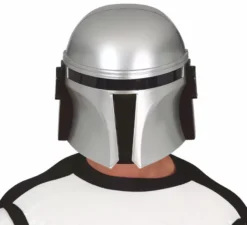 Casco da astronauta d'argento