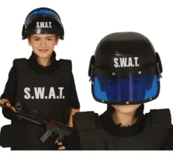 Casco della polizia dello swat del bambino