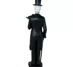 Cavaliere scheletro in resina 28x8 cm