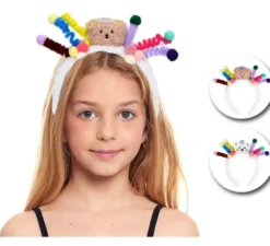 Cerchietto a spirale imbottito per bambini in colori assortiti