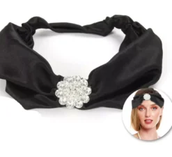 Cerchietto con fiore luminoso Flapper anni '20