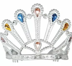 Cerchietto da principessa in argento con gemme