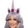 Cerchietto da Unicorno con fiori viola