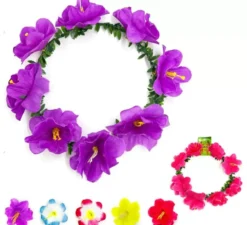 Cerchietto grande a forma di fiore di 18 cm di diametro in colori assortiti
