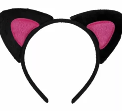 Cerchietto per gattino adulto rosa e nero