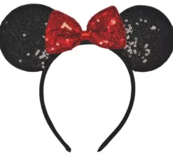 Cerchietto per topo con fiocco e glitter
