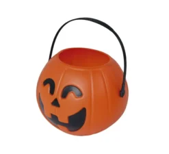 Cestino di zucca in plastica da 11 cm per Halloween