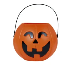 Cestino di zucca in plastica da 11 cm per Halloween