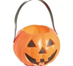 Cestino di zucca per caramelle 14 cm
