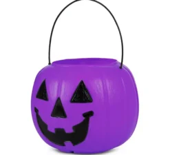 Cesto di zucca viola con manico 21,6x21,6x30,5 cm