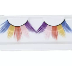 Ciglia multicolor con colla