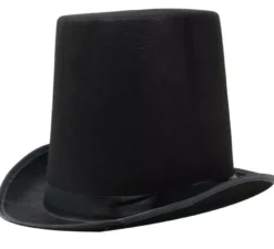 Cilindro nero alto 20 cm