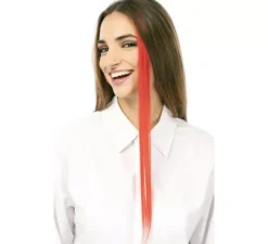 Ciocca di capelli verde chiaro in colori assortiti di 55 cm